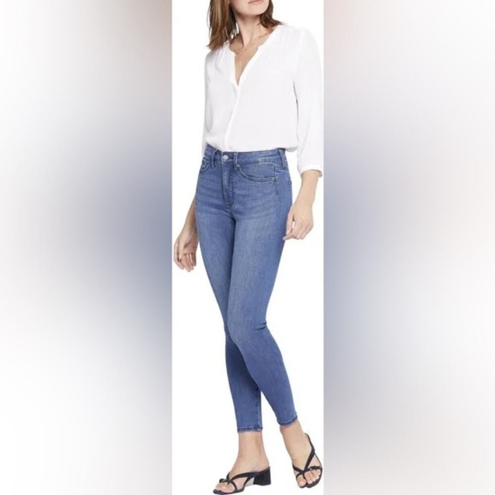 NYDJ High-Rise Ami LiftxTuck Technology Women Skinny Medium Blue Wash Jeans 16